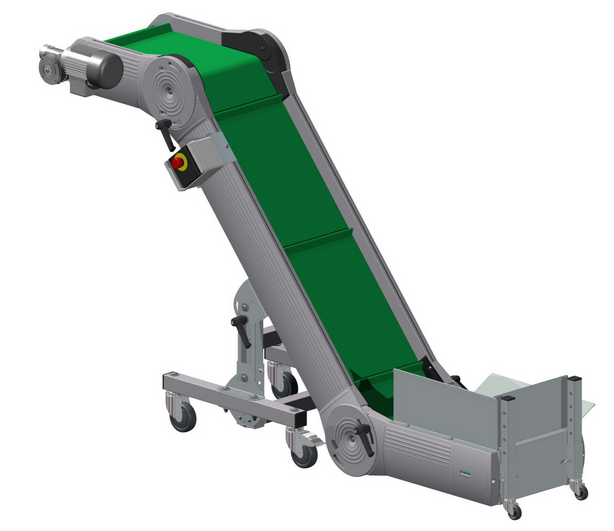 NDZ – Középre rakó csuklós szállítószalag