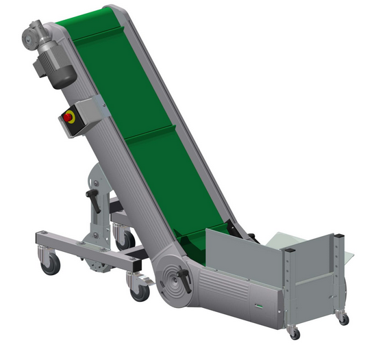 NS – Csuklós gépmelletti szállítószalag